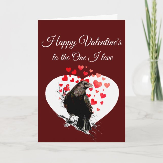  Valentine to One I love Edgar Allan Poe Poem Card (Front)