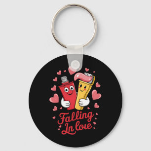 Valentine Toothpaste Love Toothbrushes Falling Inl Key Ring