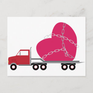 Valentine Truck Postcard