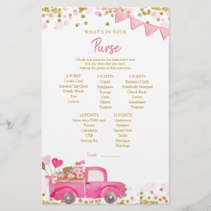 Valentine Truck Sweetheart What's In Your Purse