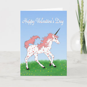 Valentine Unicorn Card