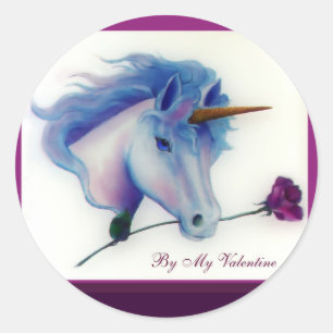 Valentine Unicorn Stickers
