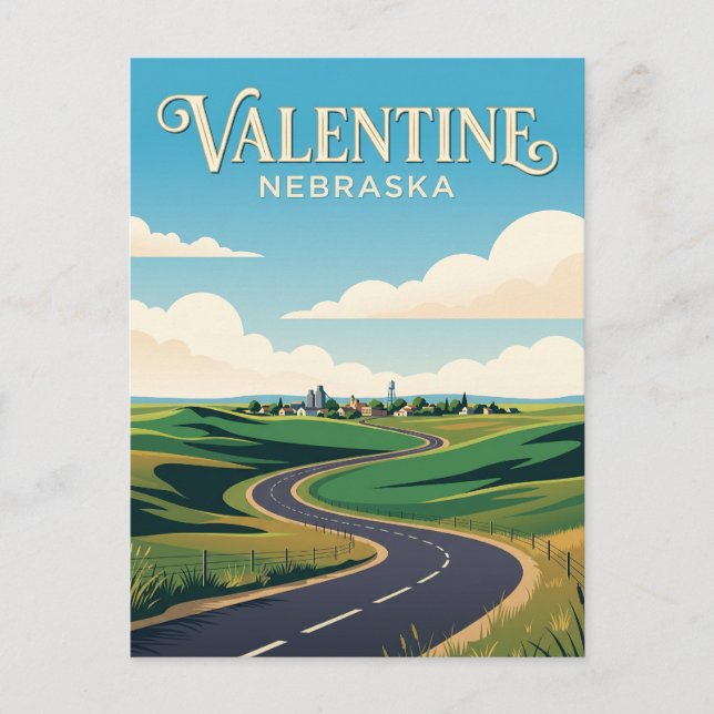 Valentine USA Postcard (Front)