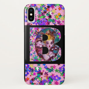 VALENTINE VENETIAN MASQUERADE MONOGRAM B LETTER iPhone X CASE