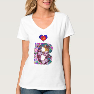 VALENTINE VENETIAN MASQUERADE MONOGRAM B LETTER T-Shirt