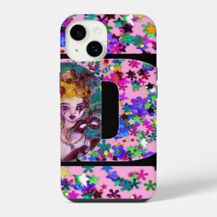 VALENTINE VENETIAN MASQUERADE MONOGRAM D LETTER iPhone 14 CASE