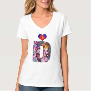 VALENTINE VENETIAN MASQUERADE MONOGRAM D LETTER T-Shirt