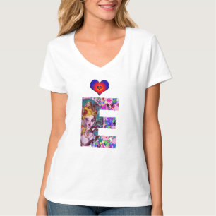 VALENTINE VENETIAN MASQUERADE MONOGRAM E LETTER T-Shirt