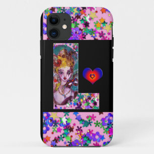VALENTINE VENETIAN MASQUERADE MONOGRAM F LETTER iPhone 11 CASE