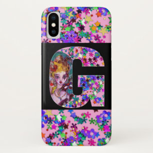 VALENTINE VENETIAN MASQUERADE MONOGRAM G LETTER iPhone X CASE