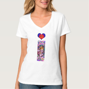 VALENTINE VENETIAN MASQUERADE MONOGRAM I LETTER T-Shirt