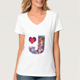 VALENTINE VENETIAN MASQUERADE MONOGRAM J LETTER T-Shirt