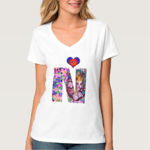 VALENTINE VENETIAN MASQUERADE MONOGRAM N LETTER T-Shirt