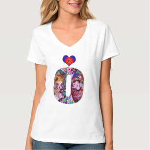 VALENTINE VENETIAN MASQUERADE MONOGRAM O LETTER T-Shirt