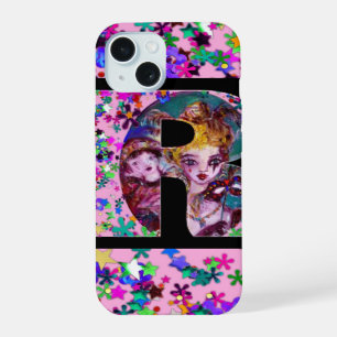 VALENTINE VENETIAN MASQUERADE MONOGRAM R LETTER iPhone 15 CASE