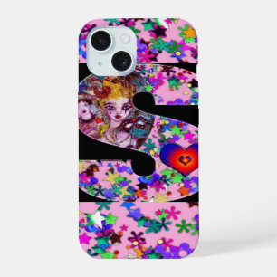 VALENTINE VENETIAN MASQUERADE MONOGRAM S LETTER iPhone 15 CASE