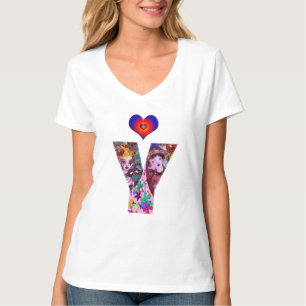 VALENTINE VENETIAN MASQUERADE MONOGRAM Y LETTER T-Shirt