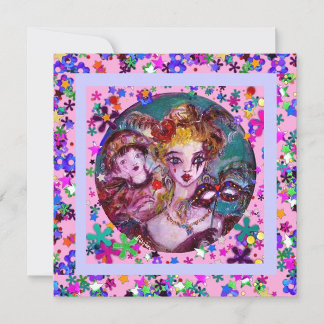 VALENTINE VENETIAN MASQUERADE PARTY INVITATION (Front)