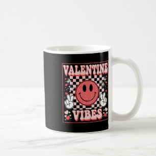 Valentine Vibes Retro Vintage Valentine's Day Hear Coffee Mug
