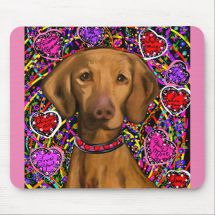Valentine Vizsla Mouse Mat