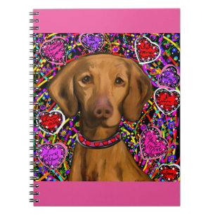Valentine Vizsla Notebook