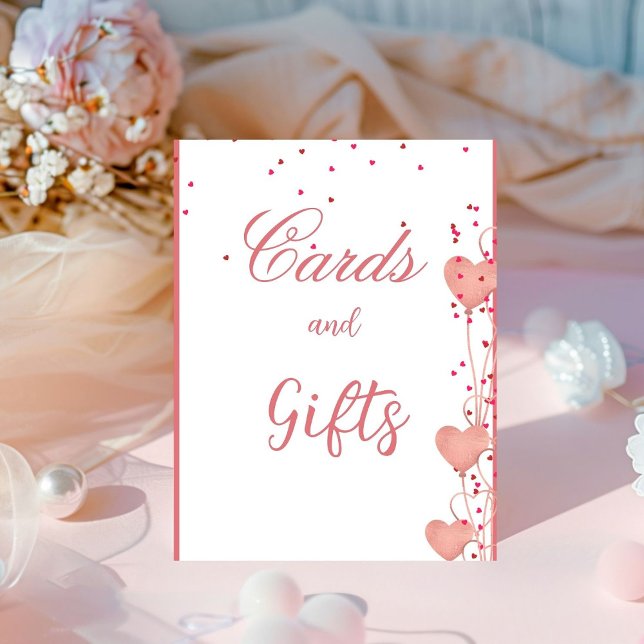 Valentine Watercolor heart bridal shower  sign (Creator Uploaded)