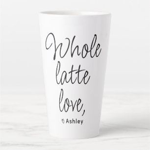 Valentine Whole Latte Love Black Script Mug