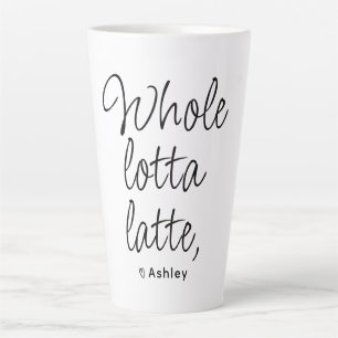 Valentine Whole Lotta Latte Black and White Mug