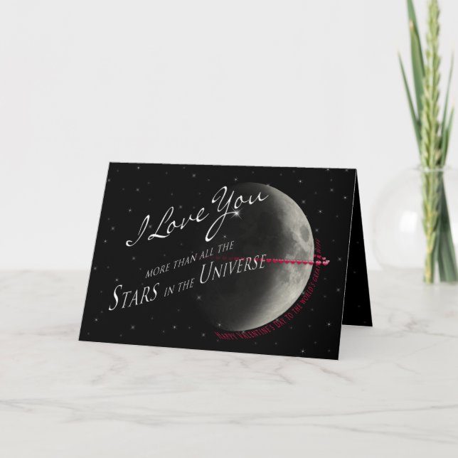 VALENTINE - WIFE - STARS/UNIVERSE HOLIDAY CARD (Front)