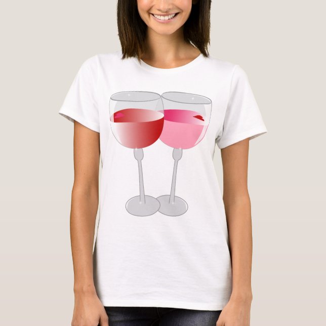 Valentine Wine T-Shirt (Front)