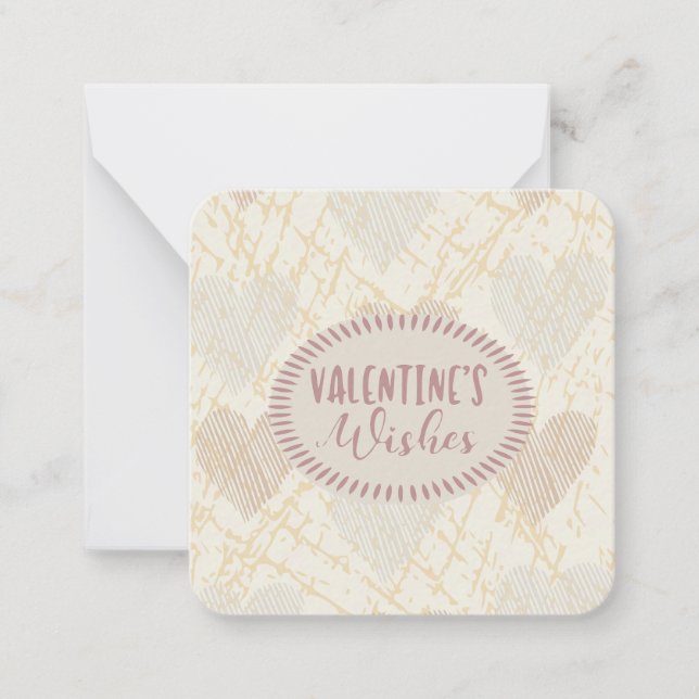 Valentine Wishes. Card (Front)