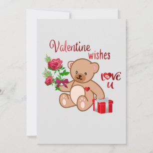 Valentine Wishes Holiday Card