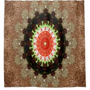 Valentine Wreath....... Shower Curtain