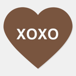 Valentine XOXO Heart Stickers © 2011 M. Martz