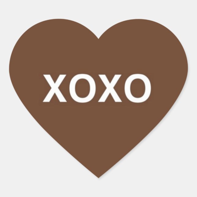 Valentine XOXO Heart Stickers © 2011 M. Martz (Front)