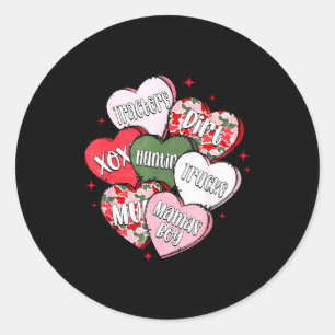 Valentine Xoxo Mothers Day Mallard Camo Mama Duck Classic Round Sticker