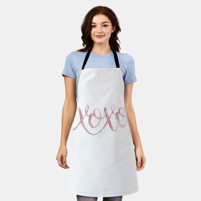Valentine XOXO Romantic  Apron (Worn)