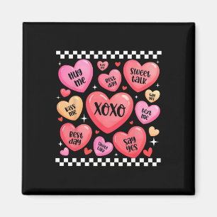Valentine Xoxo Sweet Talk Hearts Hug Me Kiss Me Magnet