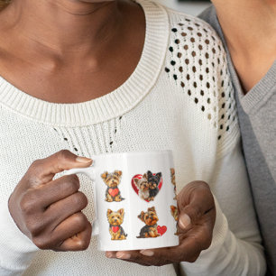 Valentine Yorkshire Terrier Dog   pet lovers   Large Coffee Mug