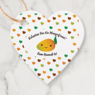 Valentine You Are Mangoificent Mango Favour Tags