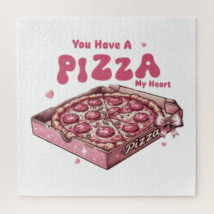 Valentine You Have A Pizza My Heart Jigsaw Puzzle