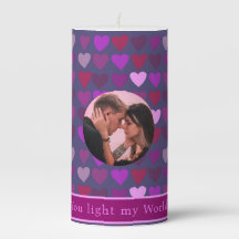 Valentine You Light My World Personalised Photo