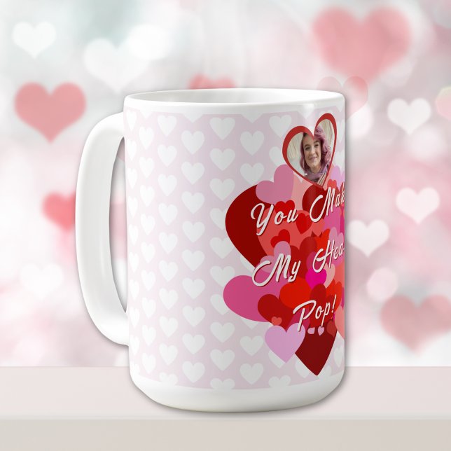 Valentine You Make My Heart Pop Coffee Mug (Creator Uploaded)