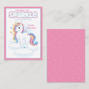 Valentine You Sparkle Classroom Valentine's Day Card