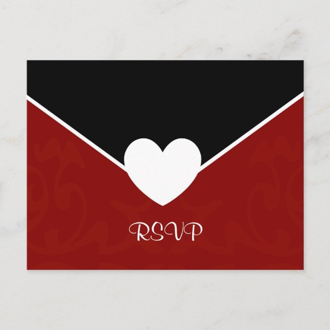 ValentineEnvelope Invitation Postcard (Front)