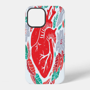 Valentine's Anatomical Heart: Unique Card iPhone 12 Case