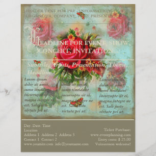 Valentines And Roses - Event Flyer
