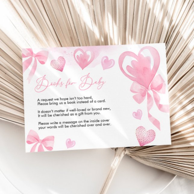 Valentines Baby Shower Books For Baby Card (Creator Uploaded)