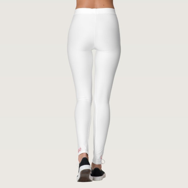 Valentine's balloons leggings (Back)