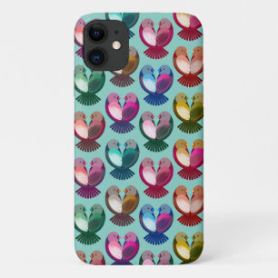 Valentine's birds in love iPhone 11 case